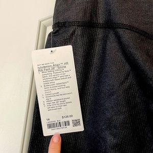 Lululemon Align HR Rib Pant 28 inch Shine leggings